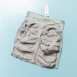 NEW XCVI Wearables Trace Gray Black Dye High Rise Skirt Size Large 2000s Mini